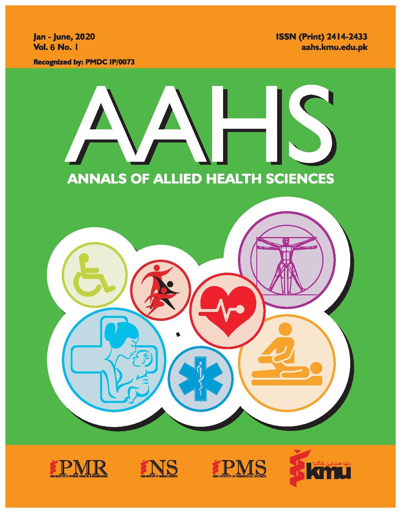 					View Vol. 6 No. 1 (2020): Annals of Allied Health Sciences
				